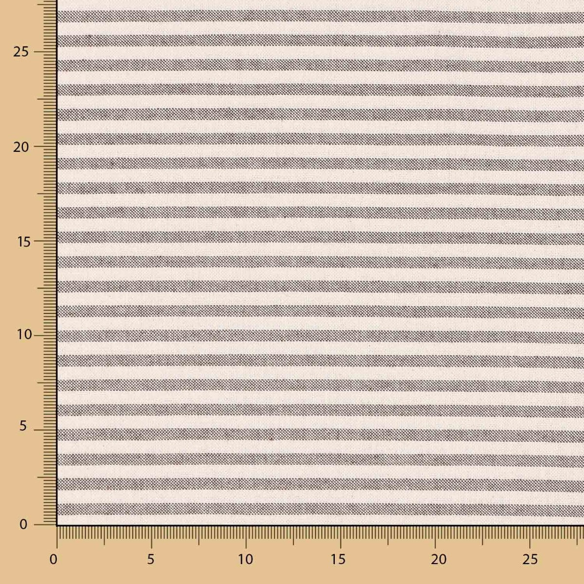 Toile Rustique Rayures Mini Marron - Ribes y Casals