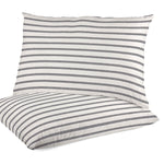 Toile D&#39;ameublement Mini Rayures Gris - Ribes y Casals