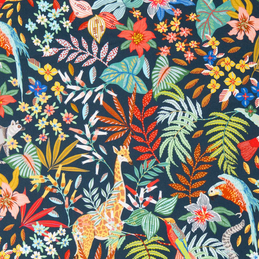 Toile Safari Bleu Nuit - Ribes y Casals