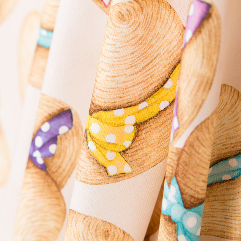 Toile Chapeaux Beige - Ribes y Casals