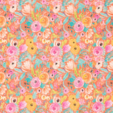 Toile Suprême Florale Orange - Ribes y Casals