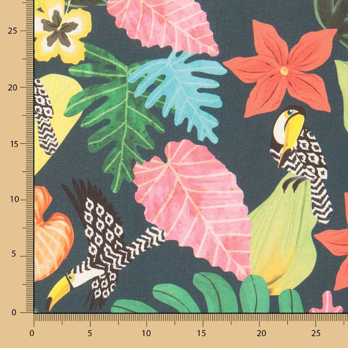 Toile Suprême Toucan Vert Tropical - Ribes y Casals