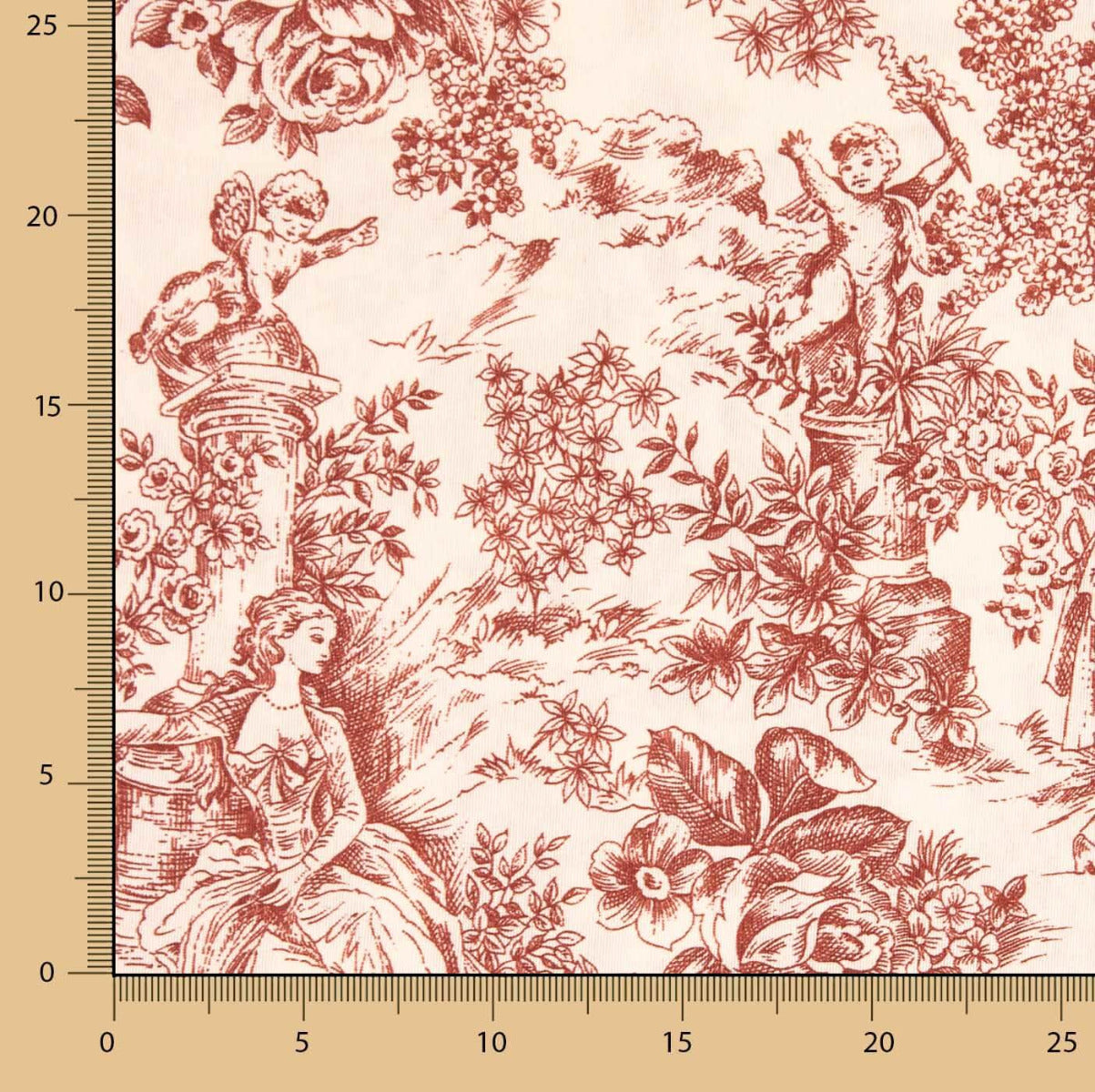 Toile de Jouy Garnet - Ribes y Casals