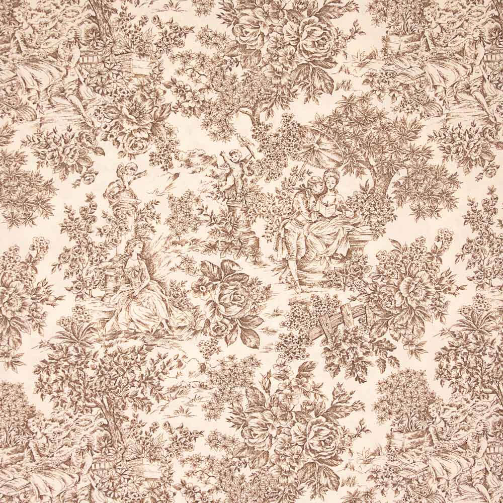 Toile de Jouy Marron - Ribes y Casals