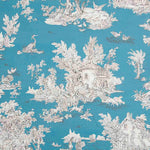 Toile Toile De Jouy Fond Bleu - Ribes y Casals