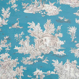 Toile Toile De Jouy Fond Bleu - Ribes y Casals
