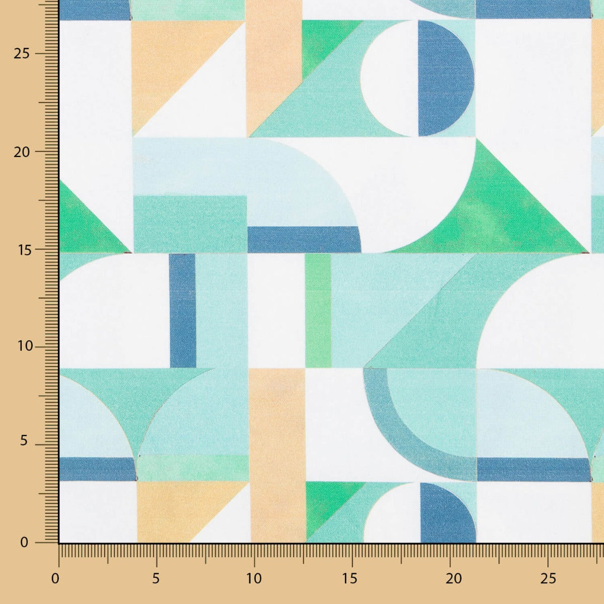 Toile Mosaïque Géo Vert - Ribes y Casals