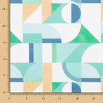 Toile Mosaïque Géo Vert - Ribes y Casals