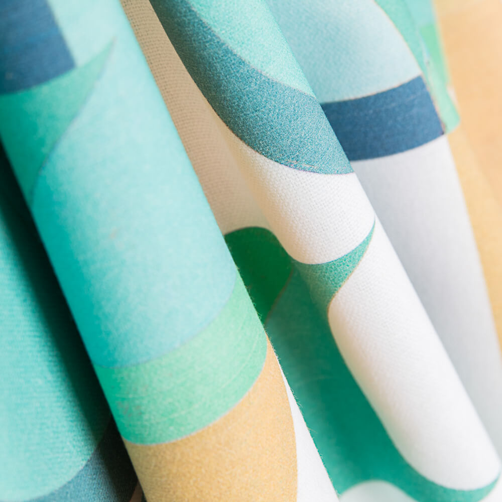 Toile Mosaïque Géo Vert - Ribes y Casals