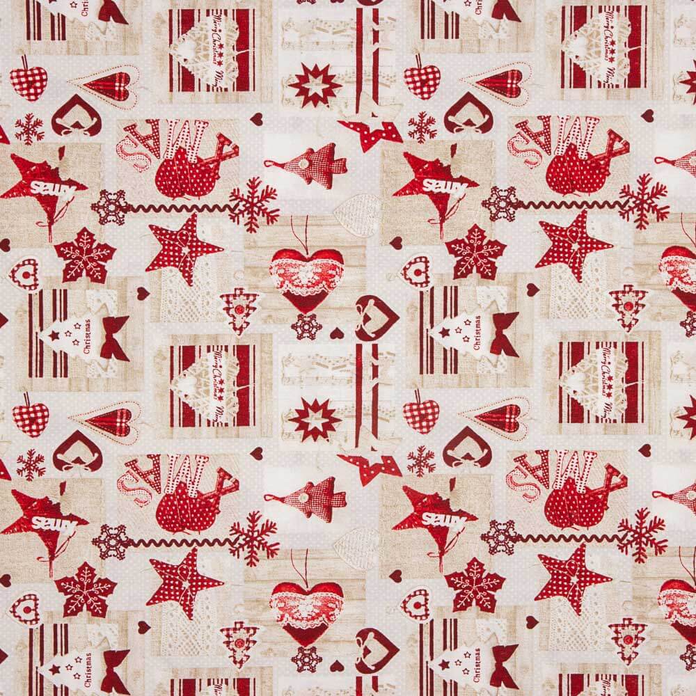 Toile de Noël Déco Rustique - Ribes y Casals