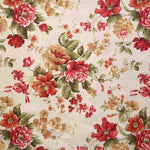 Toile Imprimée Panamá Fleur Rouge - Ribes y Casals