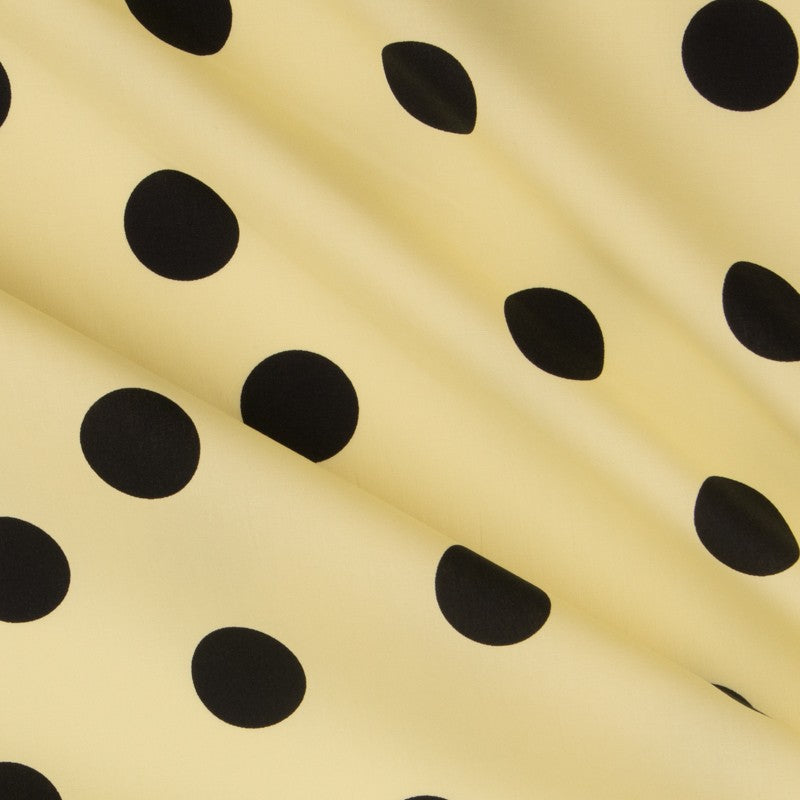 Pois 35mm Spandex Jaune Noir - Ribes y Casals