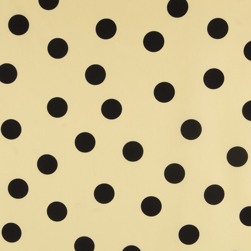 Pois 35mm Spandex Jaune Noir - Ribes y Casals