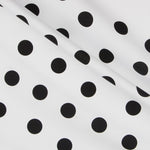 Pois 35mm Spandex Blanc Noir - Ribes y Casals