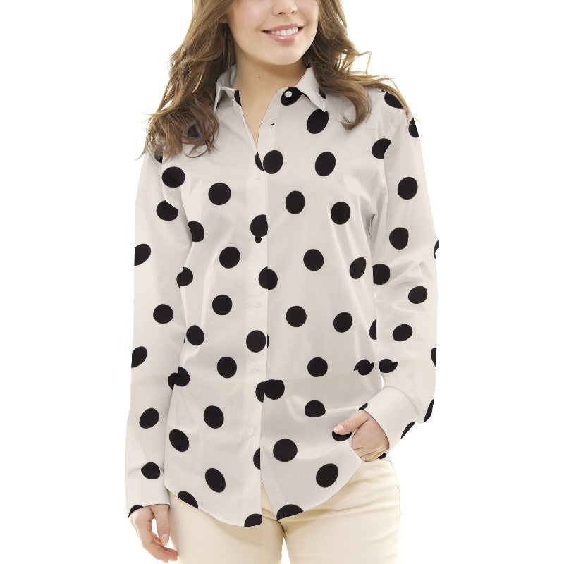 Pois 35mm Spandex Ecru Noir - Ribes y Casals