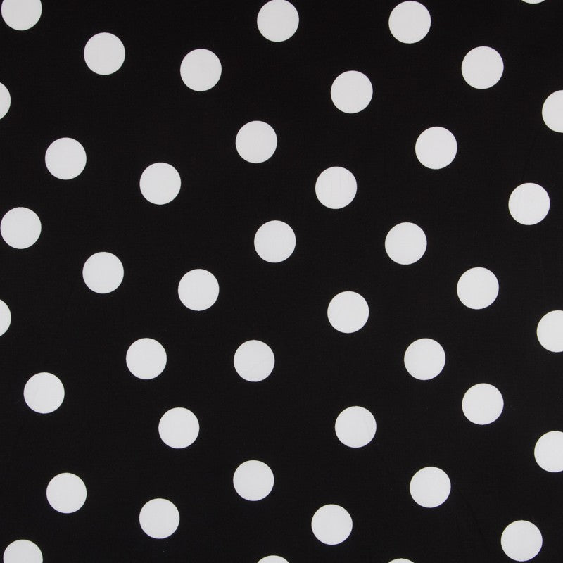 Pois 35mm Spandex Noir Blanc - Ribes y Casals