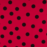 Pois 35mm Spandex Rouge Noir - Ribes y Casals