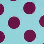Pois 70mm Spandex Aiguemarine Bougainvillier - Ribes y Casals