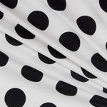 Pois 70mm Spandex  Blanc Noir - Ribes y Casals