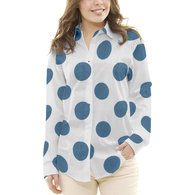 Pois 70mm Spandex Ivoire Baltique - Ribes y Casals