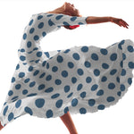 Pois 70mm Spandex Ivoire Baltique - Ribes y Casals