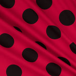 Pois 70mm Spandex Rouge Noir - Ribes y Casals