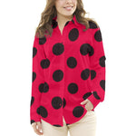 Pois 70mm Spandex Rouge Noir - Ribes y Casals
