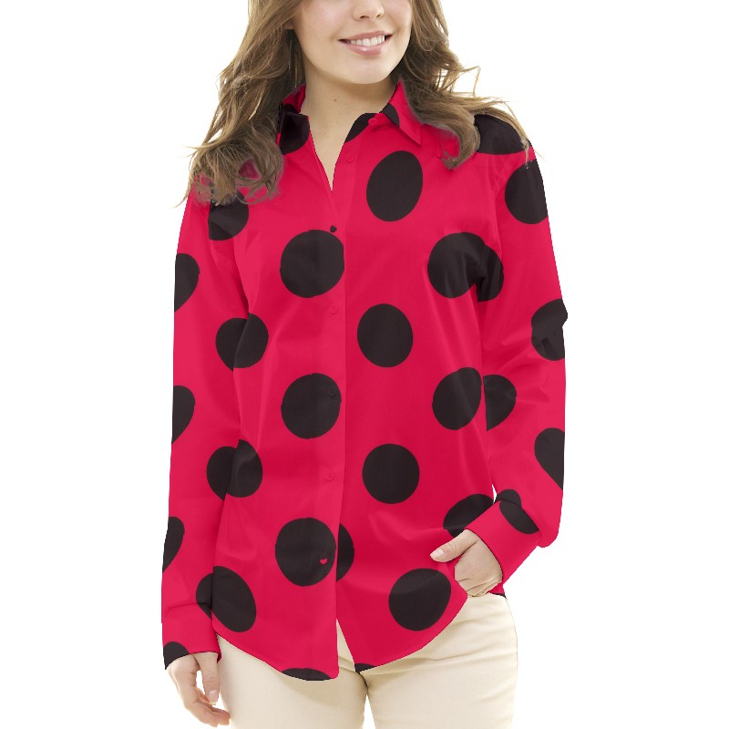 Pois 70mm Spandex Rouge Noir - Ribes y Casals