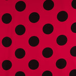Pois 70mm Spandex Rouge Noir - Ribes y Casals