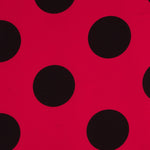 Pois 70mm Spandex Rouge Noir - Ribes y Casals