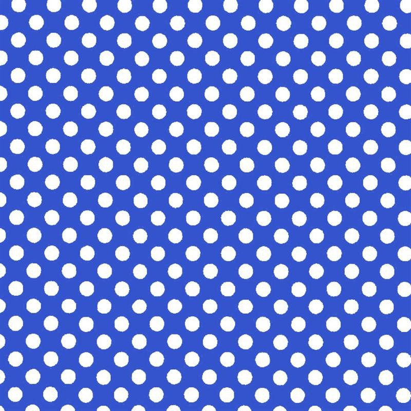 Pois Popeline Cartuja Bleu/Blanc - Ribes y Casals