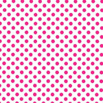 Pois Popeline Cartuja Blanc/Fuchsia - Ribes y Casals
