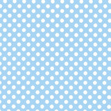 Pois Popeline Cartuja Céleste/Blanc - Ribes y Casals