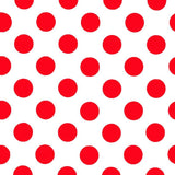 Pois Popeline Goya Blanc/Rouge - Ribes y Casals