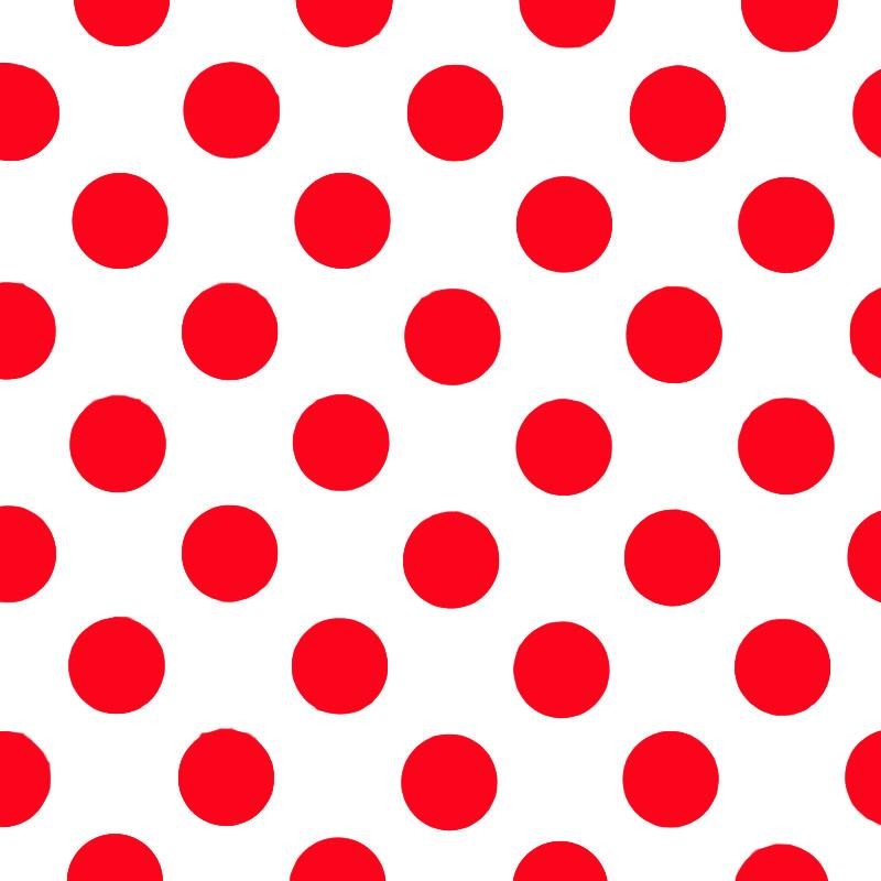 Pois Popeline Goya Blanc/Rouge - Ribes y Casals