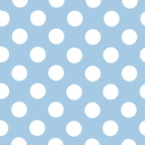 Pois Popeline Goya Céleste/Blanc - Ribes y Casals