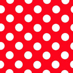 Pois Popeline Goya Rouge/Blanc - Ribes y Casals