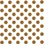 Pois Popeline Ombre Blanc/Camel - Ribes y Casals