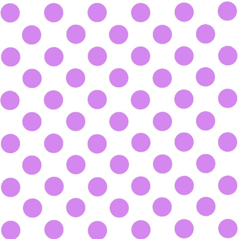 Pois Popeline Ombre Blanc/Mauve - Ribes y Casals