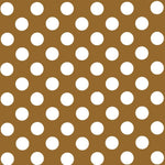 Pois Popeline Ombre Camel/Blanc - Ribes y Casals