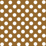 Pois Popeline Ombre Camel/Blanc - Ribes y Casals