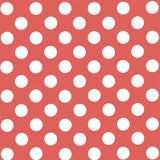 Pois Popeline Ombre Corail/Blanc - Ribes y Casals