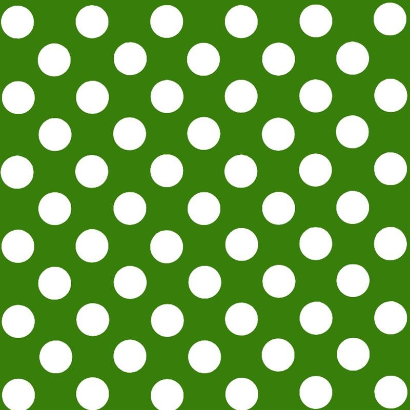 Pois Popeline Ombre Vert/Blanc - Ribes y Casals