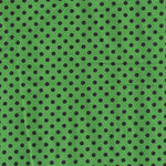 Pois spandex 5mm fond vert pois noirs - Ribes y Casals