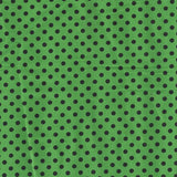 Pois spandex 5mm fond vert pois noirs - Ribes y Casals