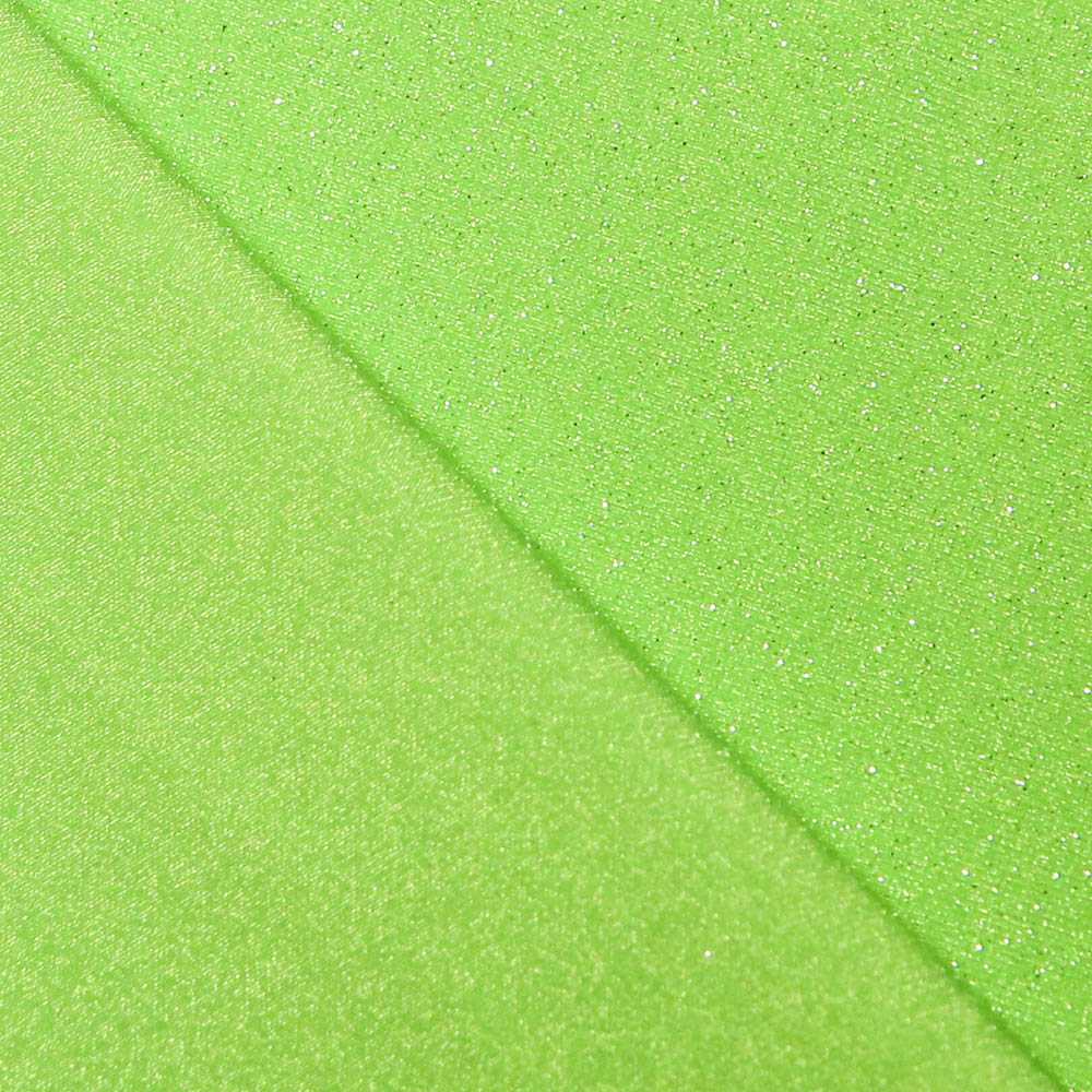 Lycra Stretch Fluo Vert Brillant Pailleté - Ribes y Casals