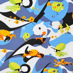 Lycra Imprime Aquarium Fond Blanc - Ribes y Casals