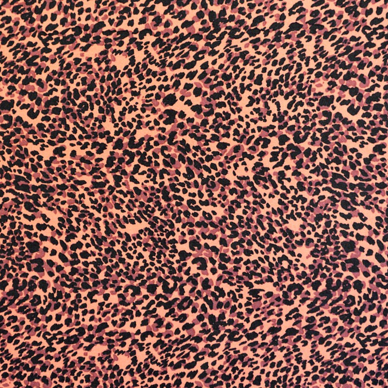 Lycra Imprime Animal Fond Marron - Ribes y Casals