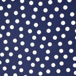 Lycra Imprime à Pois 1cm Fond Bleu Marine - Ribes y Casals