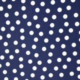 Lycra Imprime à Pois 1cm Fond Bleu Marine - Ribes y Casals